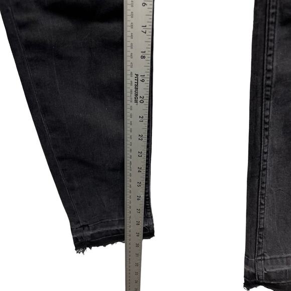 Maje Jaw Skinny Jeans Denim Ankle In‎ Anthracite Black - Picture 11 of 12